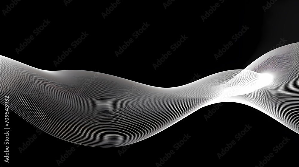 Fototapeta premium Technology abstract line background and light effect, technology-sense background material