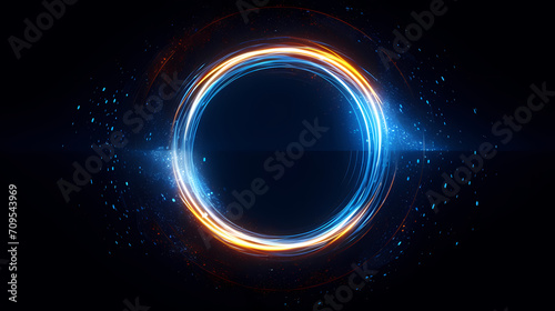 Technology abstract line background and light effect, technology-sense background material