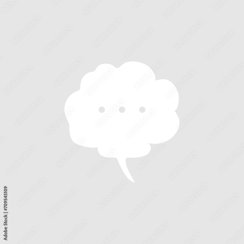 Abstract bubble chat vector element Abstract bubble chat vector element
