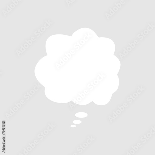 Abstract bubble chat vector element