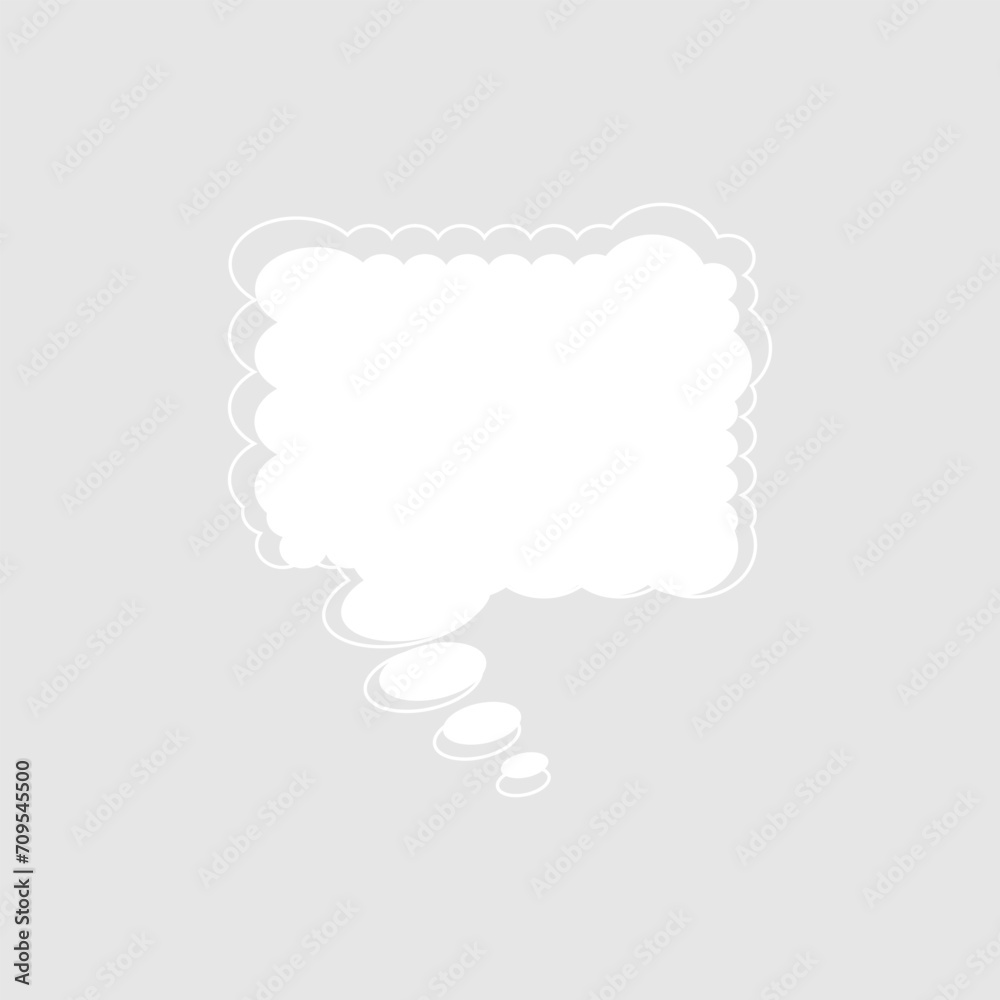Abstract bubble chat vector element