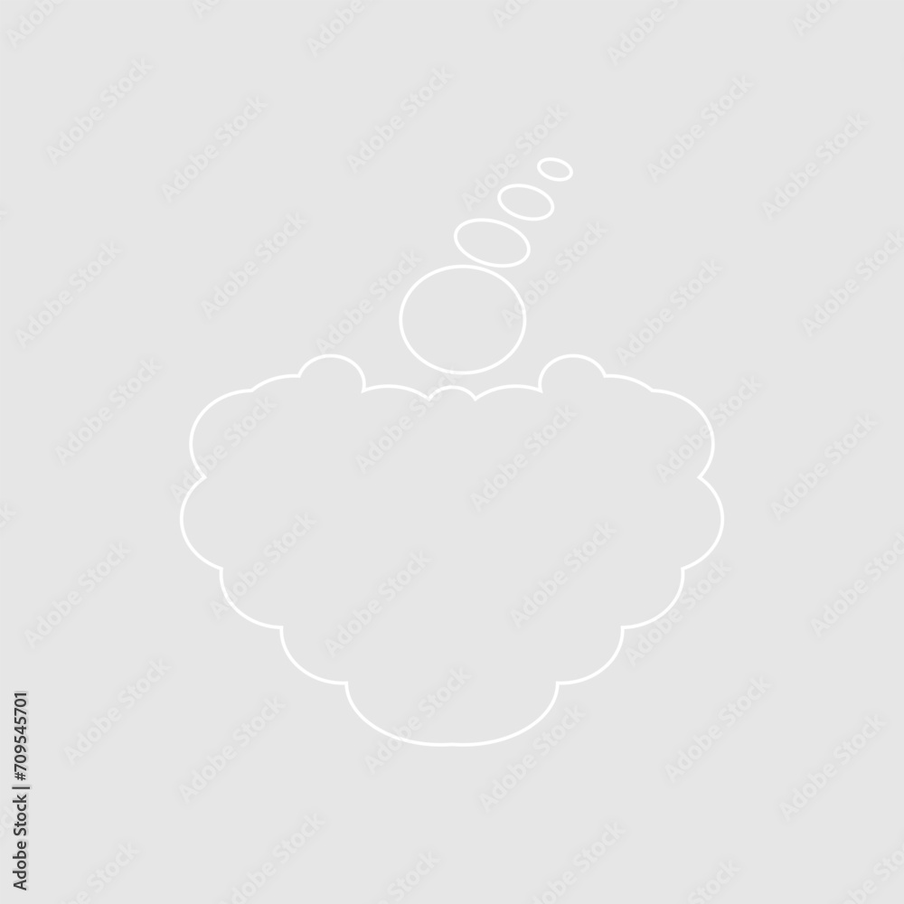 Abstract bubble chat vector element Abstract bubble chat vector element