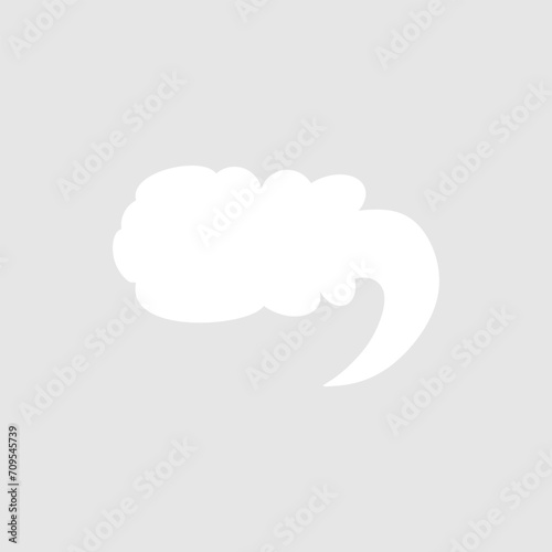 Abstract bubble chat vector element