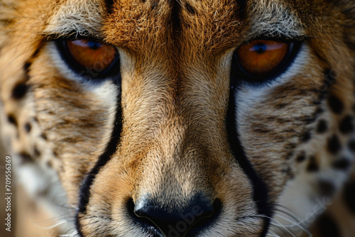 Intense Gaze Cheetah Eyes Close-up Predatory Focus
