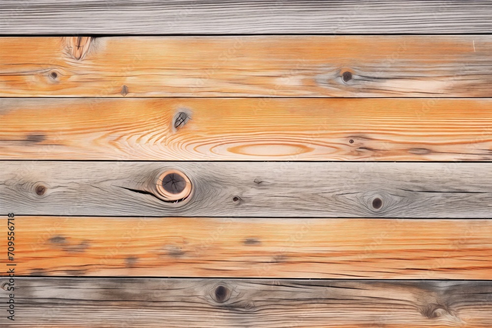 Obraz premium wooden plank with visible nail holes