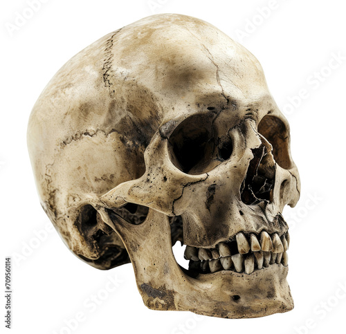 Skull isolated on transparent background