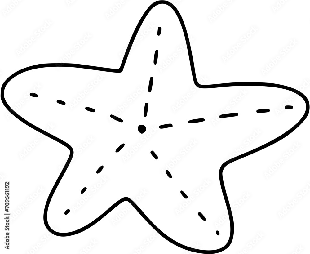 Starfish outline