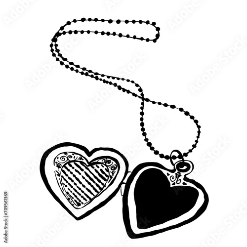 Pendant in a heart form
