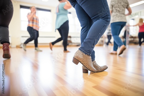 tap dance lesson focusing on feet and floor patterns