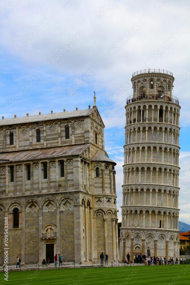 The Leaning Tower of Pisa is the most famous building in the world and the symbol of the city of Pisa in Italy