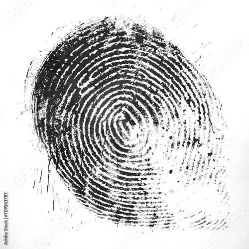 Fingerprint isolated on transparent background. PNG. PSD photo