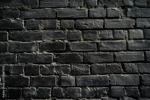 Black brick wall, dark background.