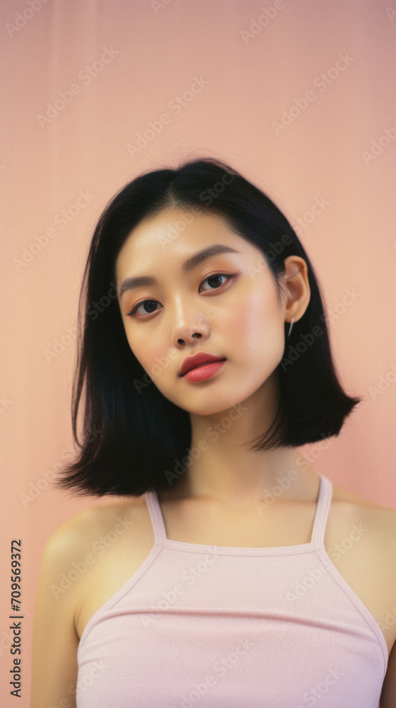 Portrait of beautiful asian woman with beauty face and skin care Portrait of beautiful asian woman with beauty face and skin care
