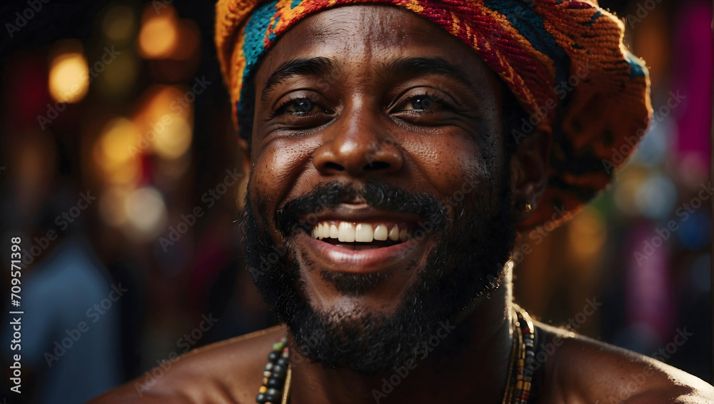 Handsome Man Smiling, Happy Man Closeup portrait, pure Happiness