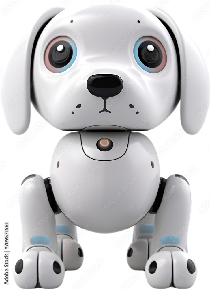 Futuristic robot dog isolated on Transparent background. Futuristic robot dog isolated on Transparent background.