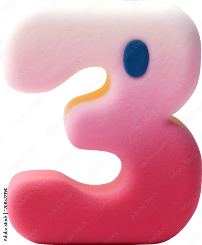 Number 1 made colorful clay matte icon isolated on white. circus-inspired.3d icon. Number 1 made colorful clay matte icon isolated on white. circus-inspired.3d icon.