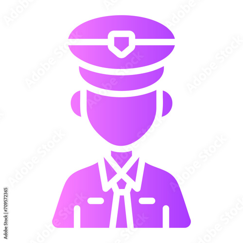 security staff Gradient icon