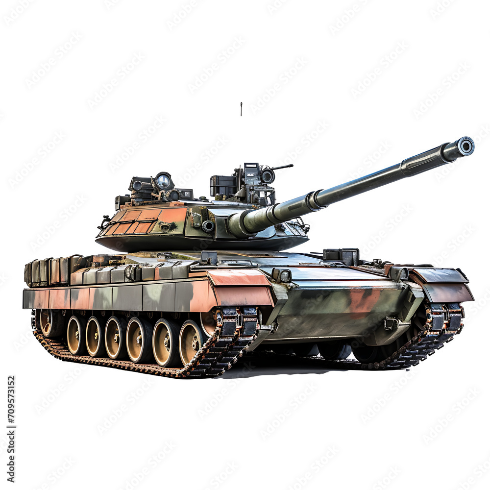 Tanks used in war on transparent background PNG