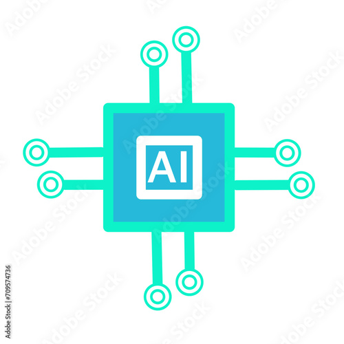 Ai generative icon vector 