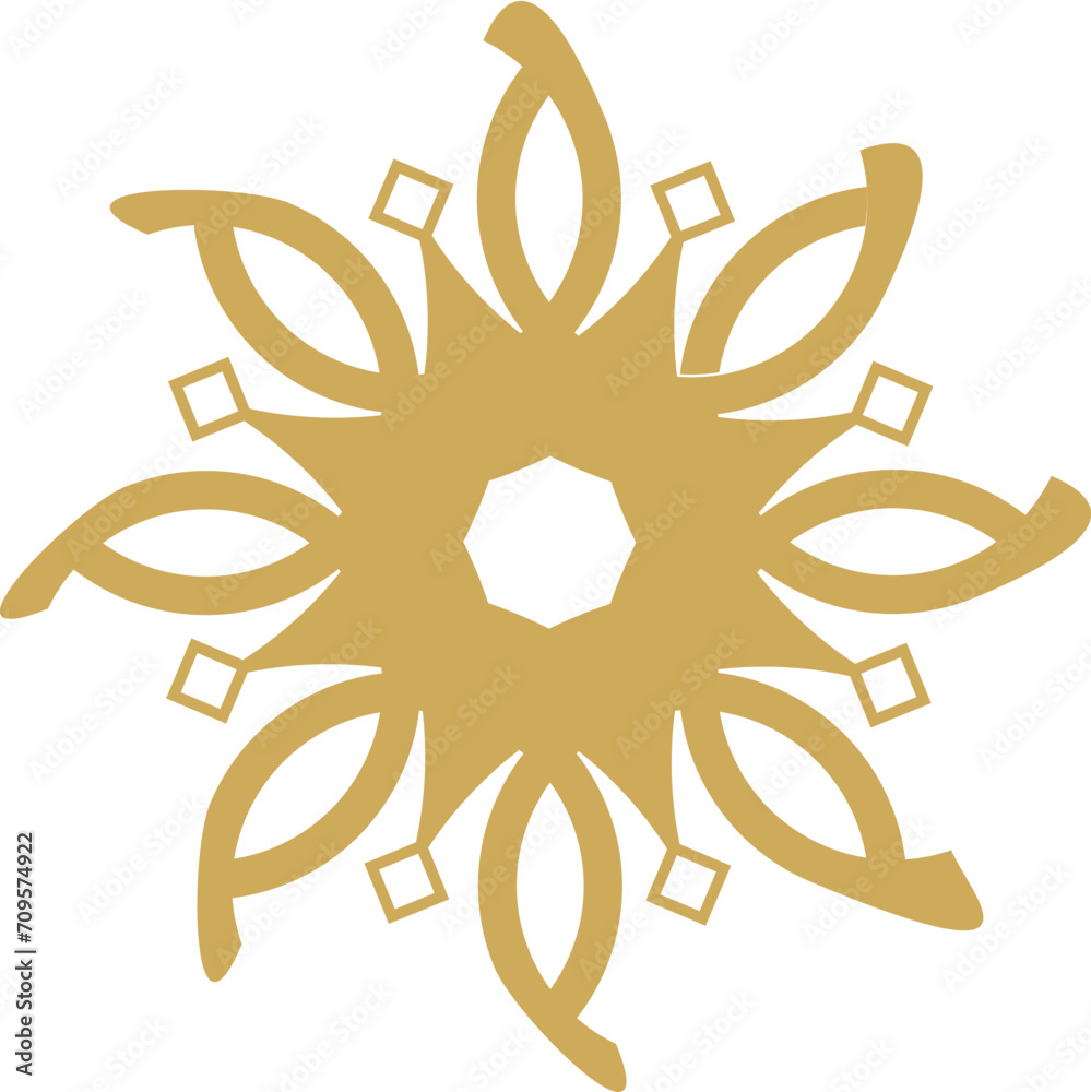Abstract luxury mandala logo vector element Abstract luxury mandala logo vector element