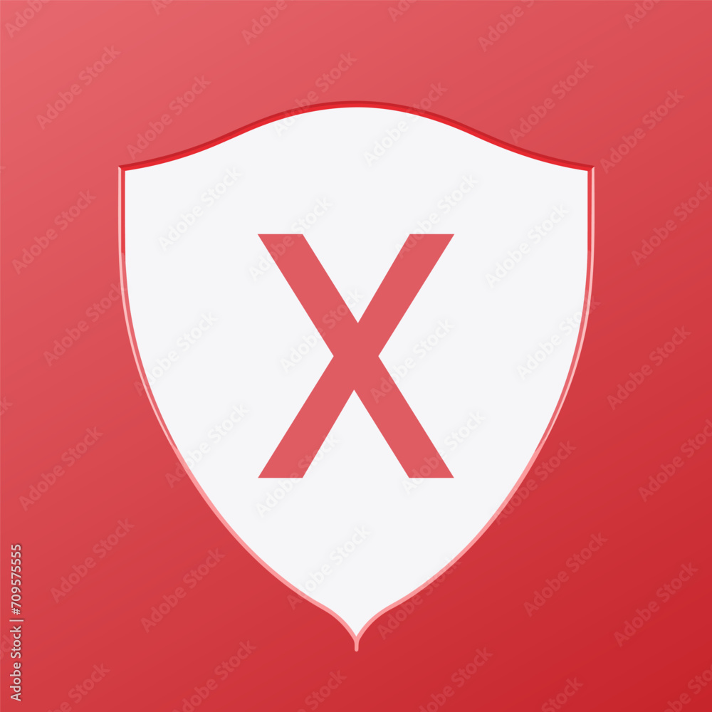 Fototapeta premium Event design consultant filled colorful initial logo idea. Safety organizations of holidays. Letters inside shield shape. Graphic design. Created using neural network