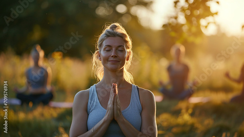 Morning blissful yoga