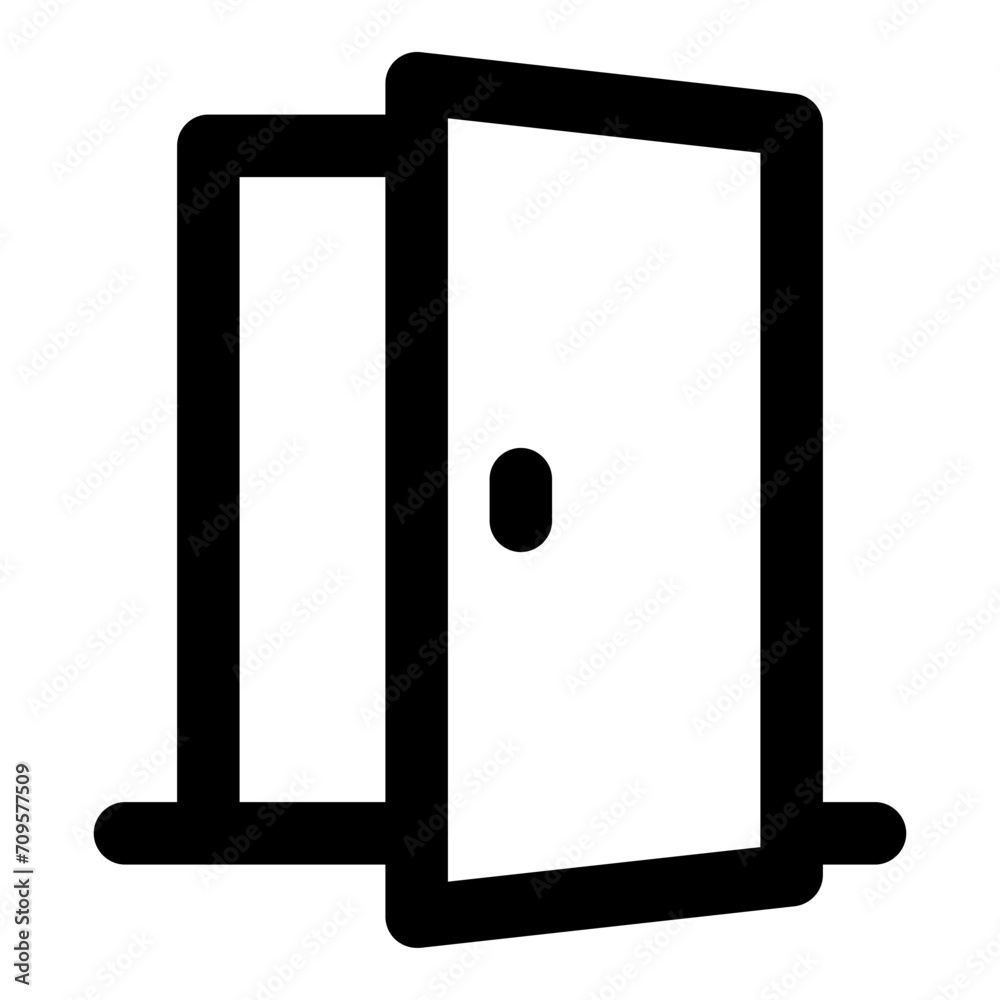 door icon vector illustration asset element door icon vector illustration asset element