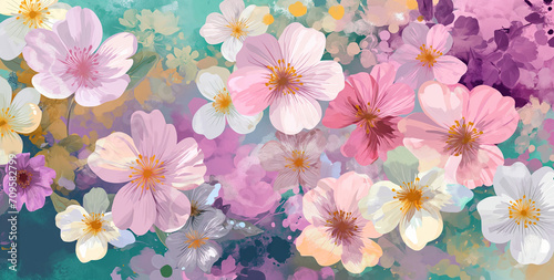 pastel floral background