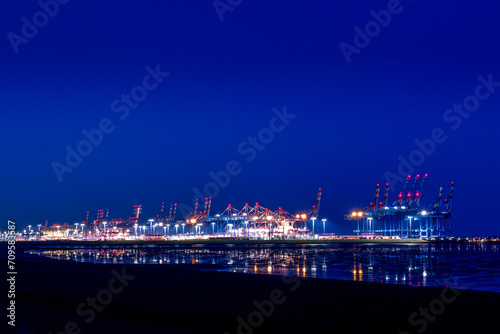 Blick auf den Hafen von Bremerhaven bei Ebbe © FotoStuss