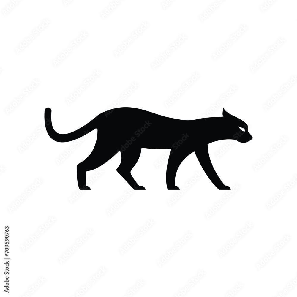 Black panther logo design