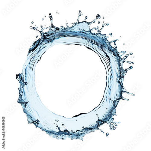 Water splash circle