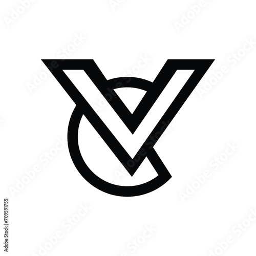 CV or VC logo design