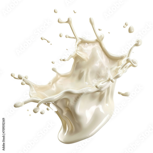 swirling milk splash
