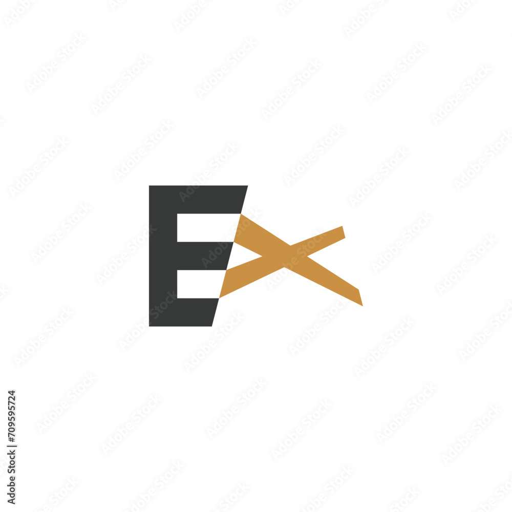 Alphabet letters Initials Monogram logo EX XE Alphabet letters Initials Monogram logo EX XE