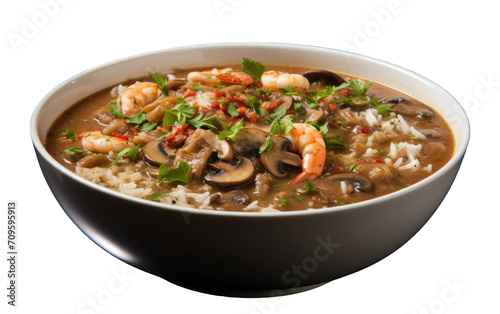 Cajun Delight: Gumbo Galore isolated on transparent Background
