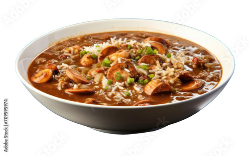 Cajun Delight: Gumbo Galore isolated on transparent Background