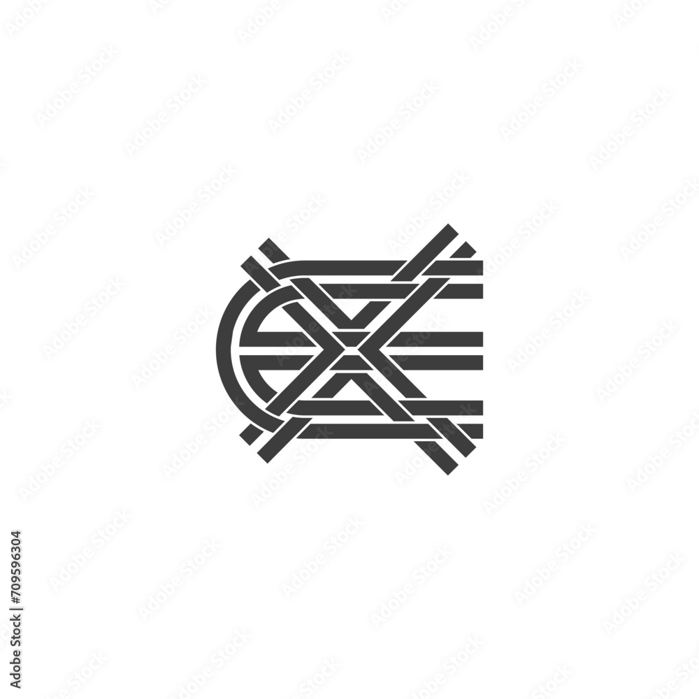 Alphabet Initials logo XE, EX, E and X Alphabet Initials logo XE, EX, E and X