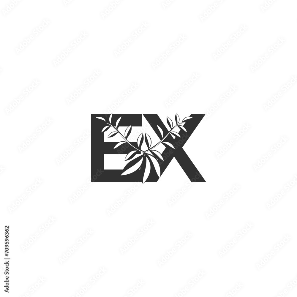 Alphabet Initials logo XE, EX, E and X Alphabet Initials logo XE, EX, E and X