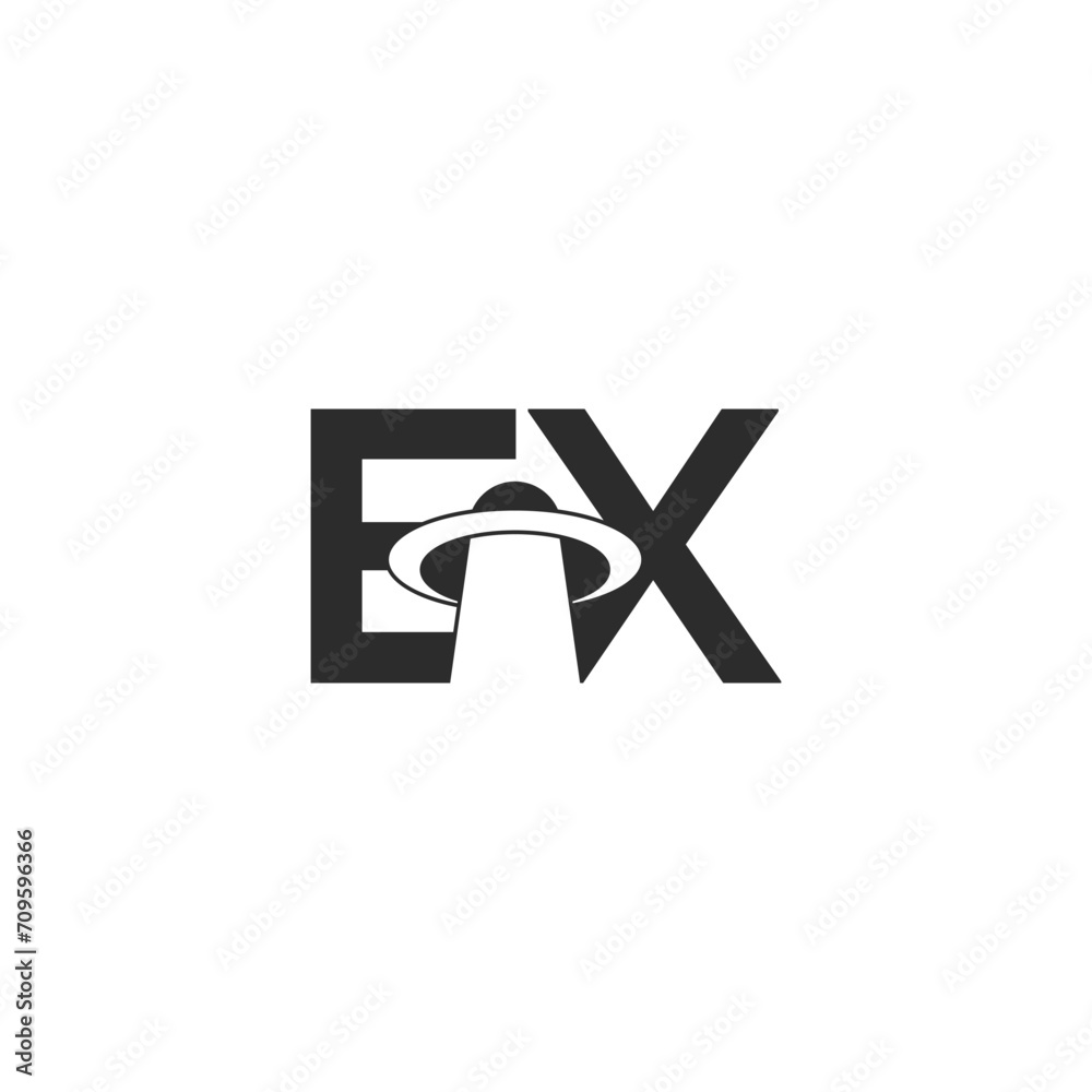 Alphabet Initials logo XE, EX, E and X Alphabet Initials logo XE, EX, E and X