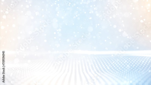 Abstract white particle business corporate digital technology on elegant clean gray Background. Modern motion pattern graphic network cyberspace concept.