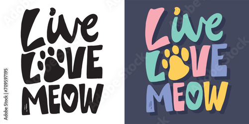 Cute hand drawn doodle lettering postcard. T-shirt design, fashion art letetring. 100% vector file