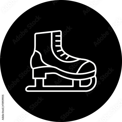 Canvas Print Ice skate Icon