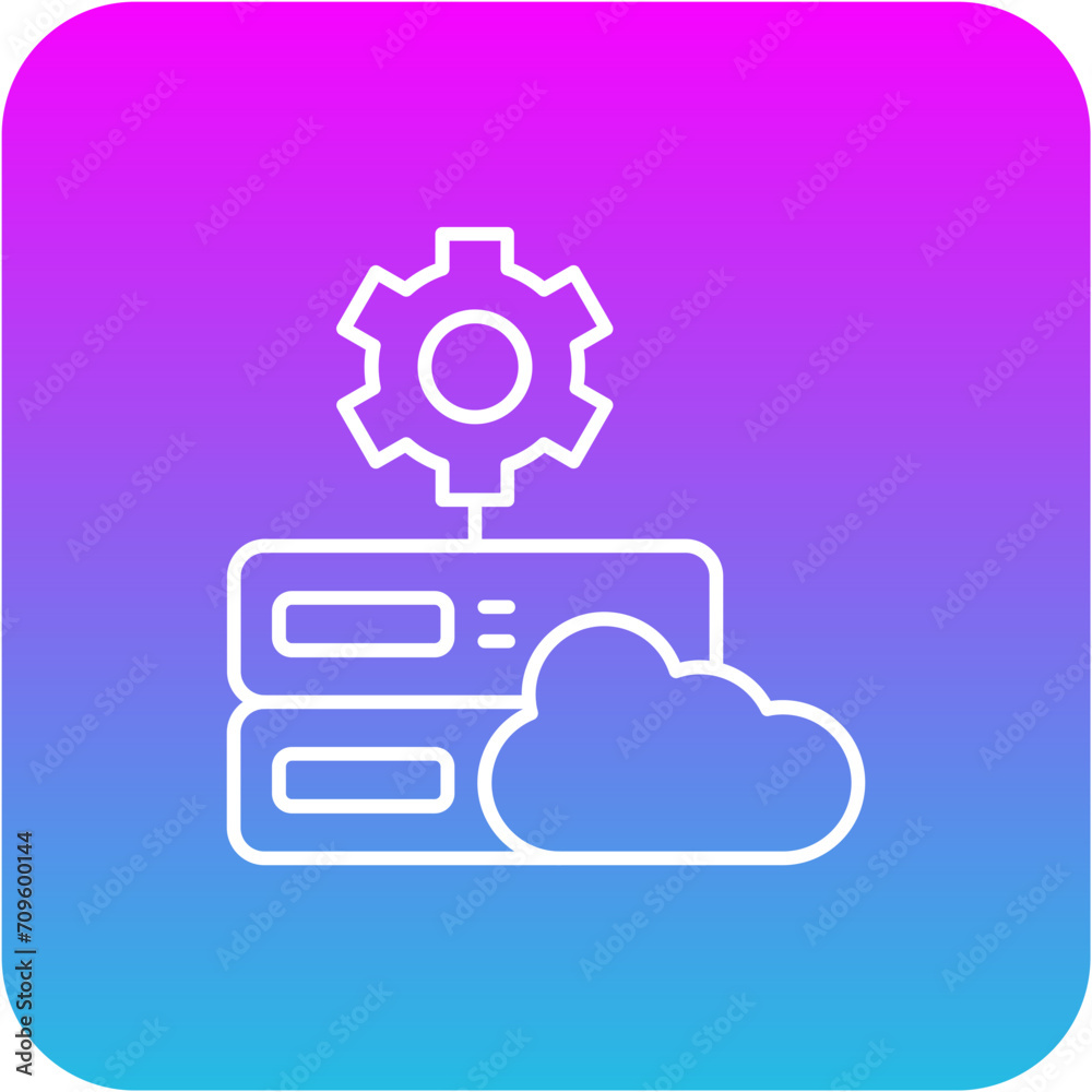 Cloud Settings Icon Cloud Settings Icon