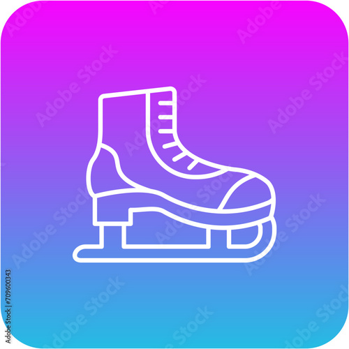 Canvas Print Ice skate Icon