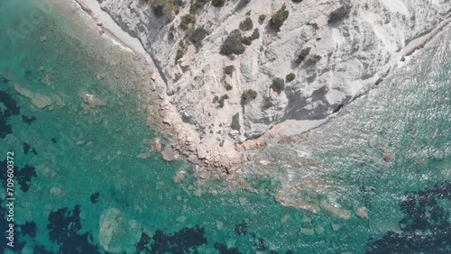 Wallpaper Mural Aerial video of the coastline and rocks on the island of Ibiza, Spain. Torontodigital.ca