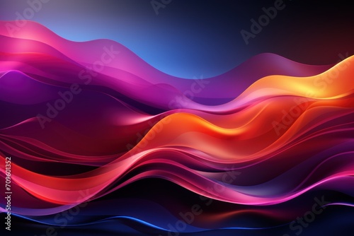  a colorful abstract background with wavy lines in the shape of a mountain range, with a blue sky in the background.