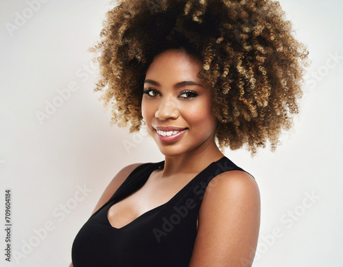 Portrait of beautiful smiling and confident African American woman
