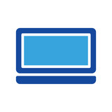 laptop icon or logo illustration style. Icons ecommerce.