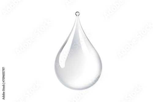 drop of water on a transparent background photo