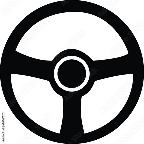 Steering Wheel Icons, steering is a symbol of artificial intelligence. wheel car logo templates flat vector icon from steering wheel, steer sign . driving symbol . auto parts for direction control .